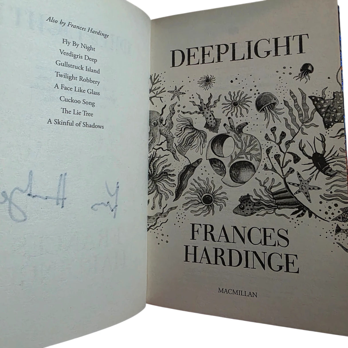 Deeplight by Frances Hardinge, Hardcover, First UK Edition, SIGNED Waterstones
