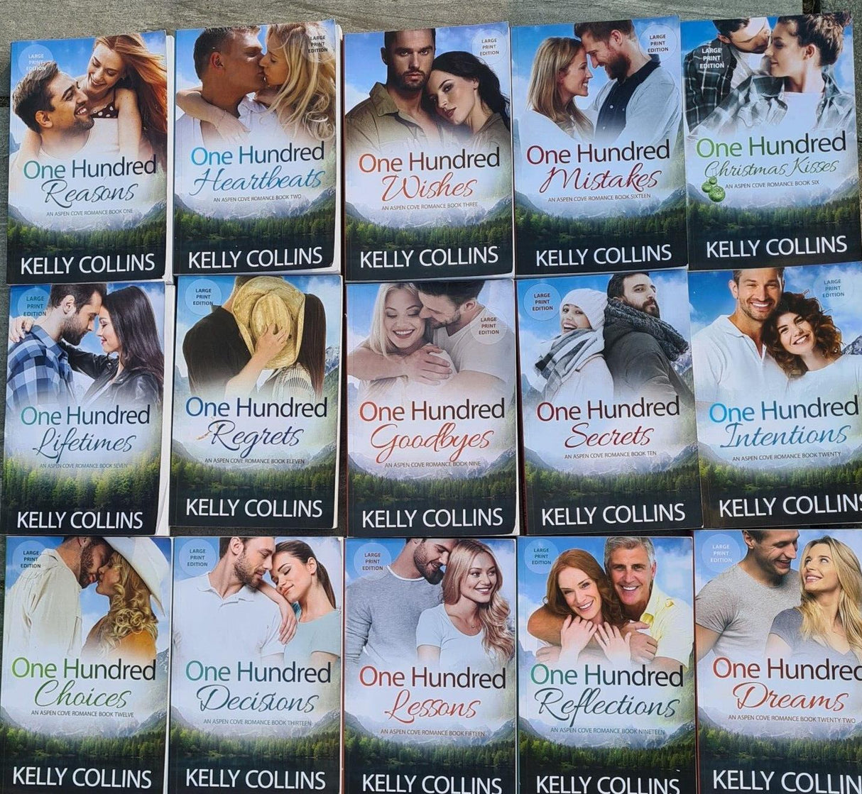 Kelly Collins - One Hundred Series - Large Print Books - Used Buy 3, get 2 free