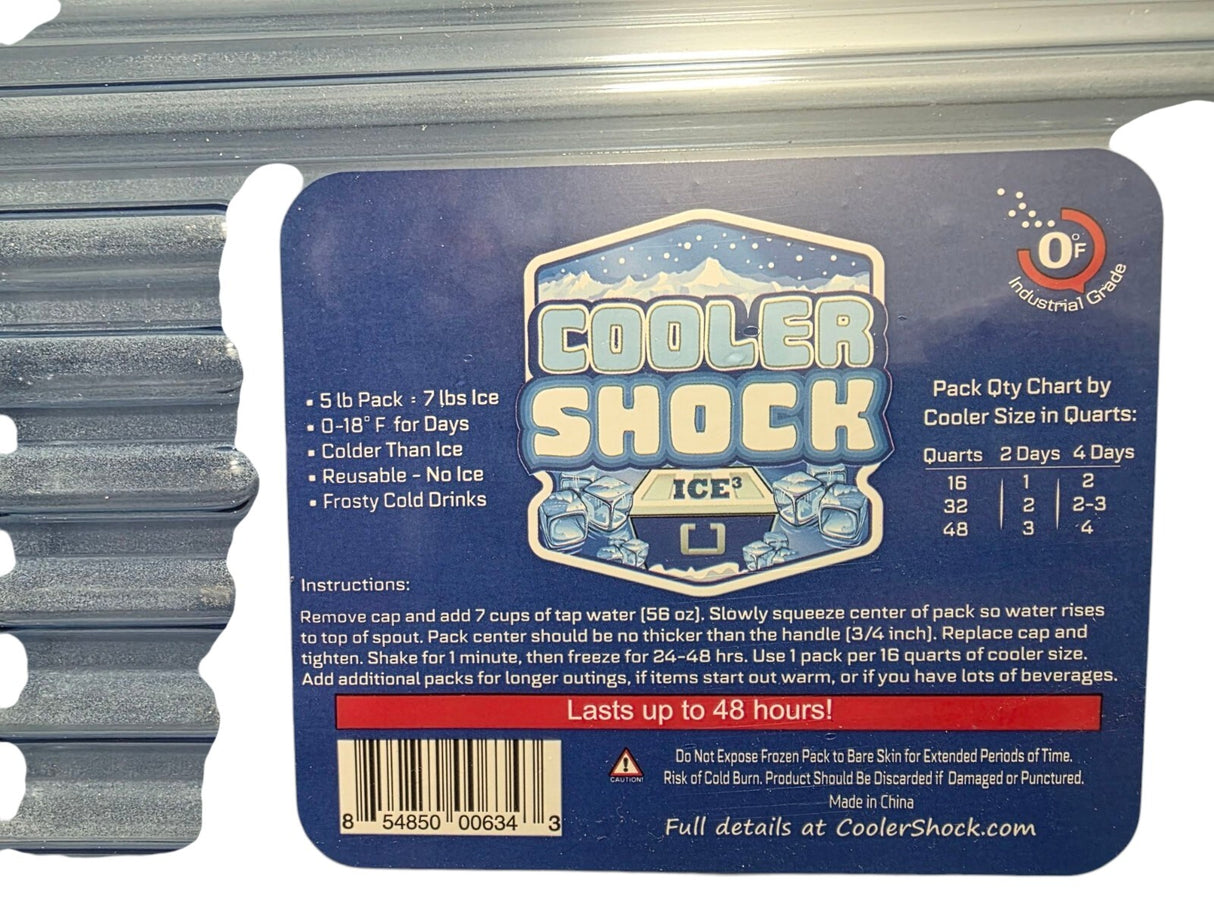 Clear extra large hard ice pack instructions for lasting cooling, reusable, and ice substitute for coolers.