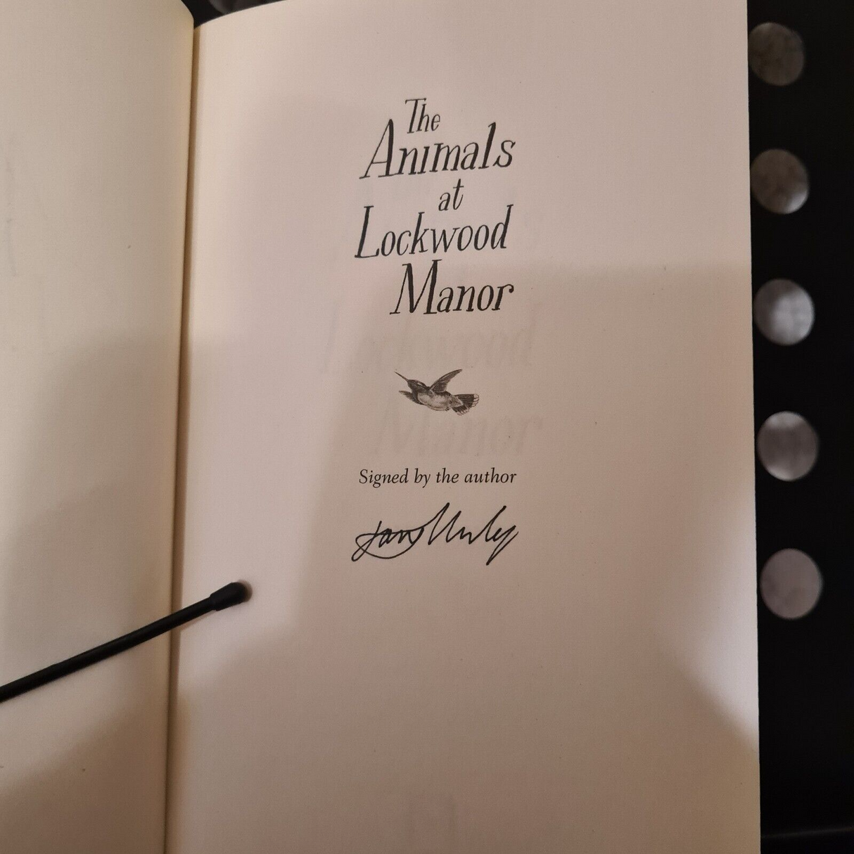 The Animals at Lockwood Manor, Jane Healey Signed, Sprayed Edges Special Edition