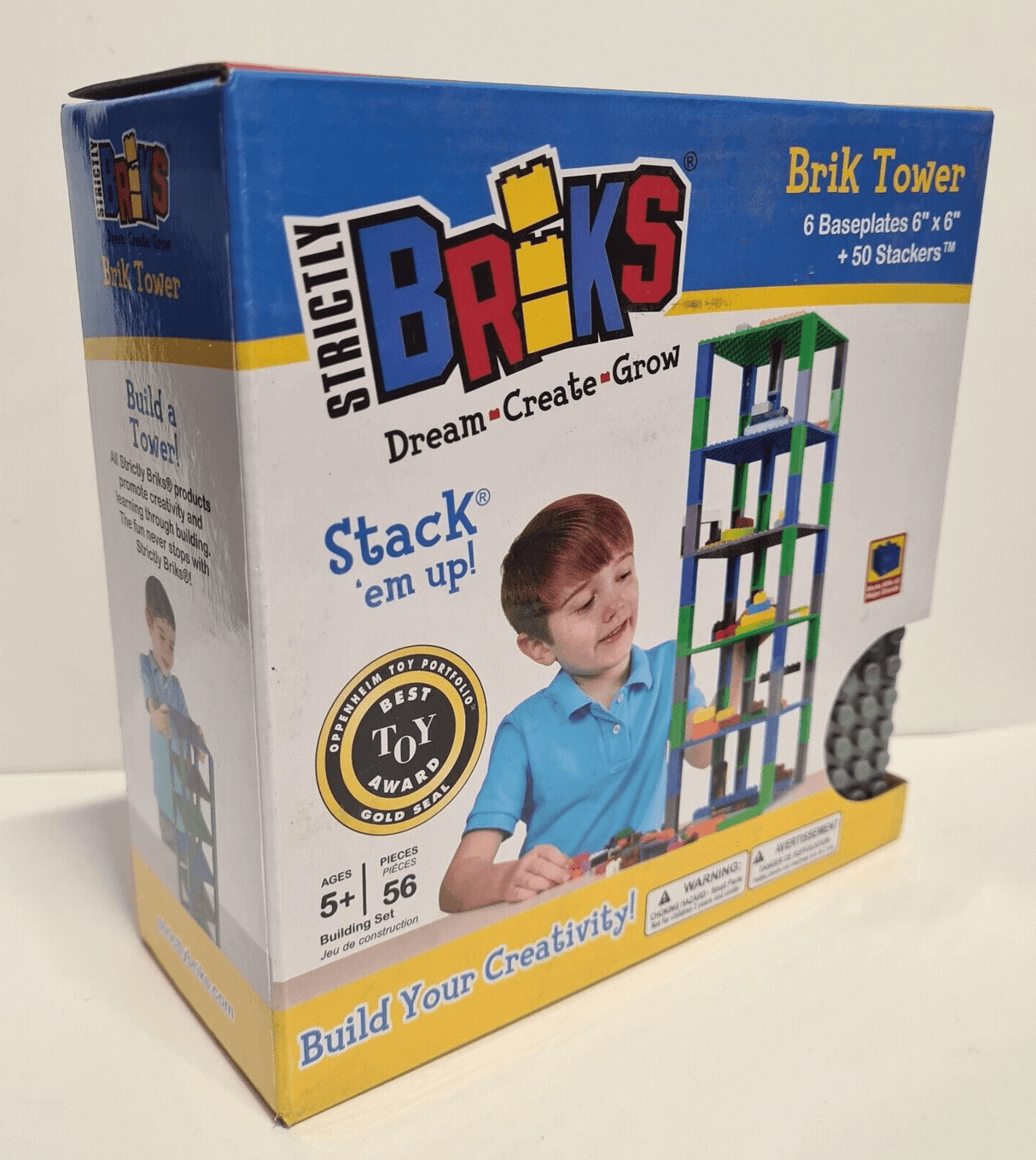 Strictly Briks Tower 6"x6" baseplates 50 Stackers - Brand New - Brand Compatible Larsen Bazaar