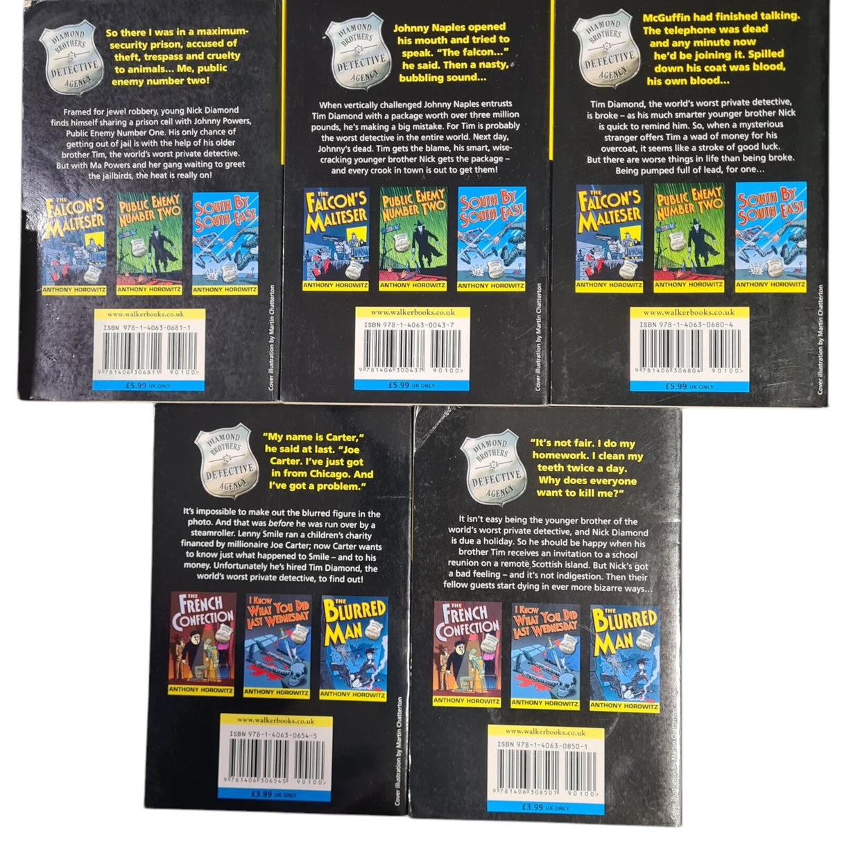 Anthony Horowitz - 5 x Paperback Book Bundle - Pre-Owned