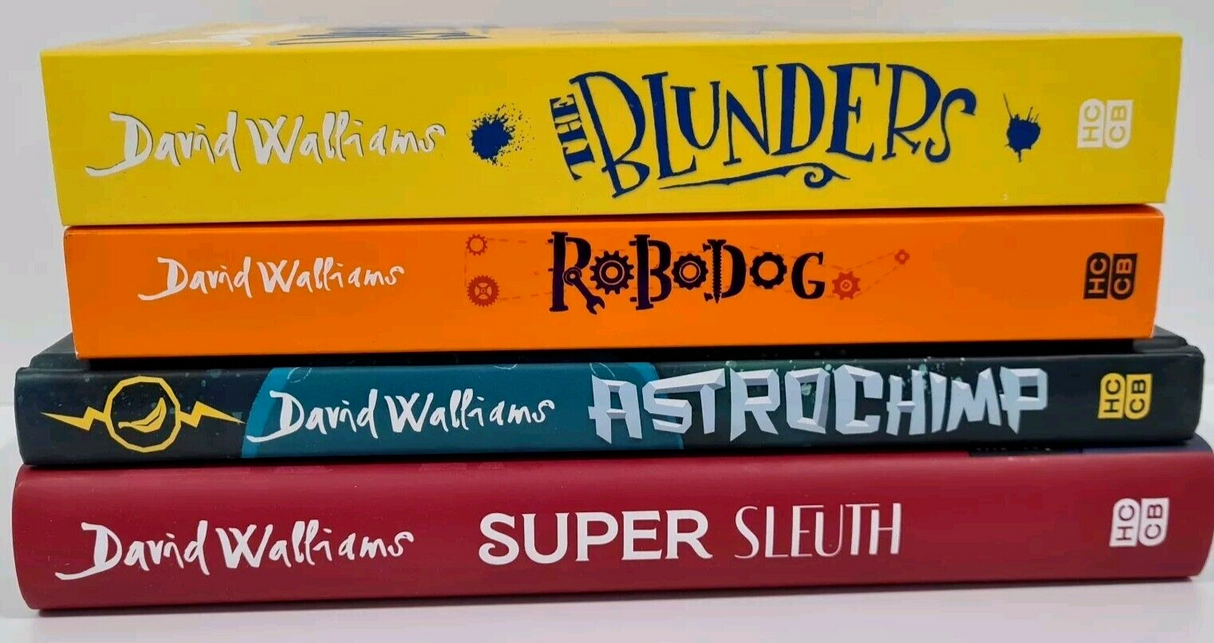 David Walliams Book Bundle 2 Hardbacks 2 Paperbacks Inc Robodog, Blunders - NEW