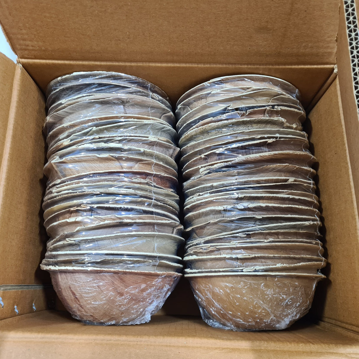 50 x ECO SOUL 6 Inch 16oz / 475ml Round Palm Leaf Bowls - Ideal for Parties