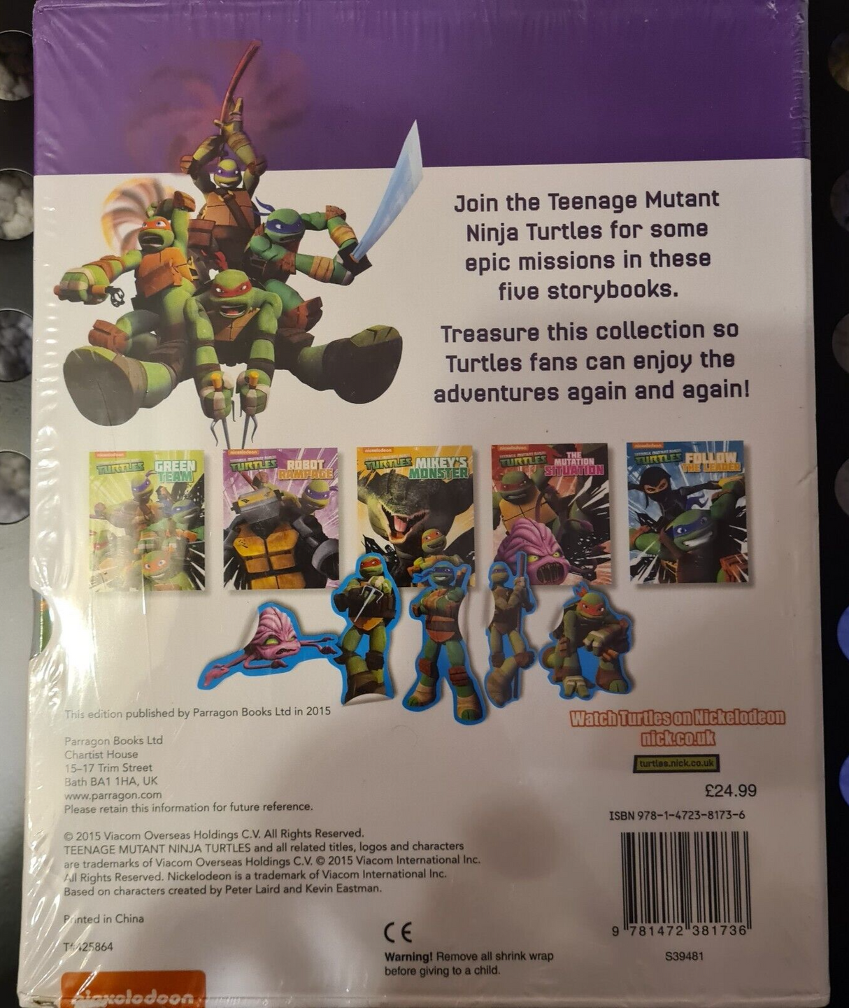 5 Box Set Teenage Mutant Ninja Turtles Stories Stickers New Sealed Slight Damage