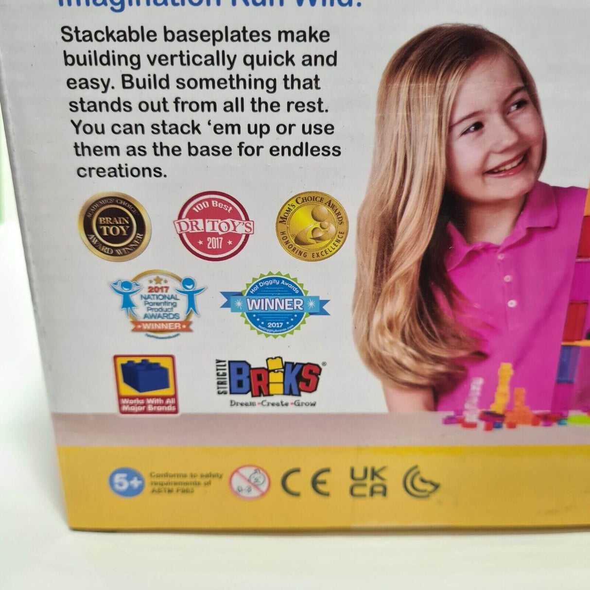 Strictly Briks Tower 6"x6" baseplates 50 Stackers - Brand New - Brand Compatible Larsen Bazaar