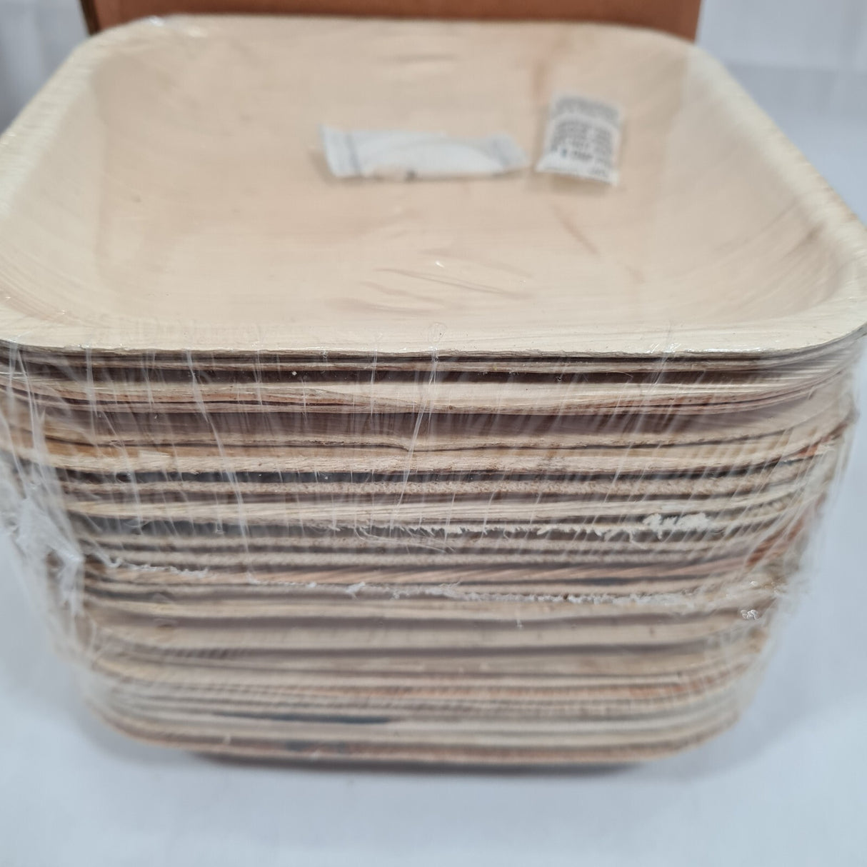 100 x ECO SOUL Compostable 15.5cm / 6" Square Palm Leaf Plates Ideal for Parties