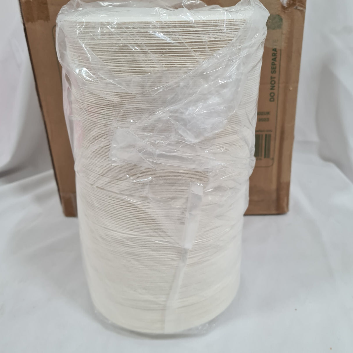 Eco Soul Round Pulp Moulded Plates Pack 400 Beige 6" /15.5cm - Ideal for Parties