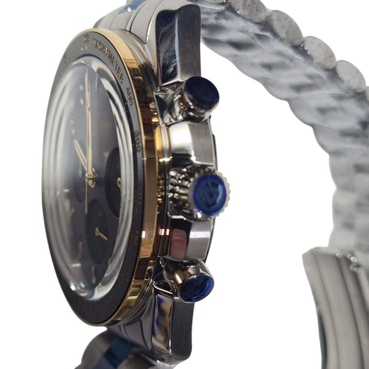 Pagani Design Men's Moon Watch featuring quartz chronograph, sapphire glass, and a stylish black and gold design.