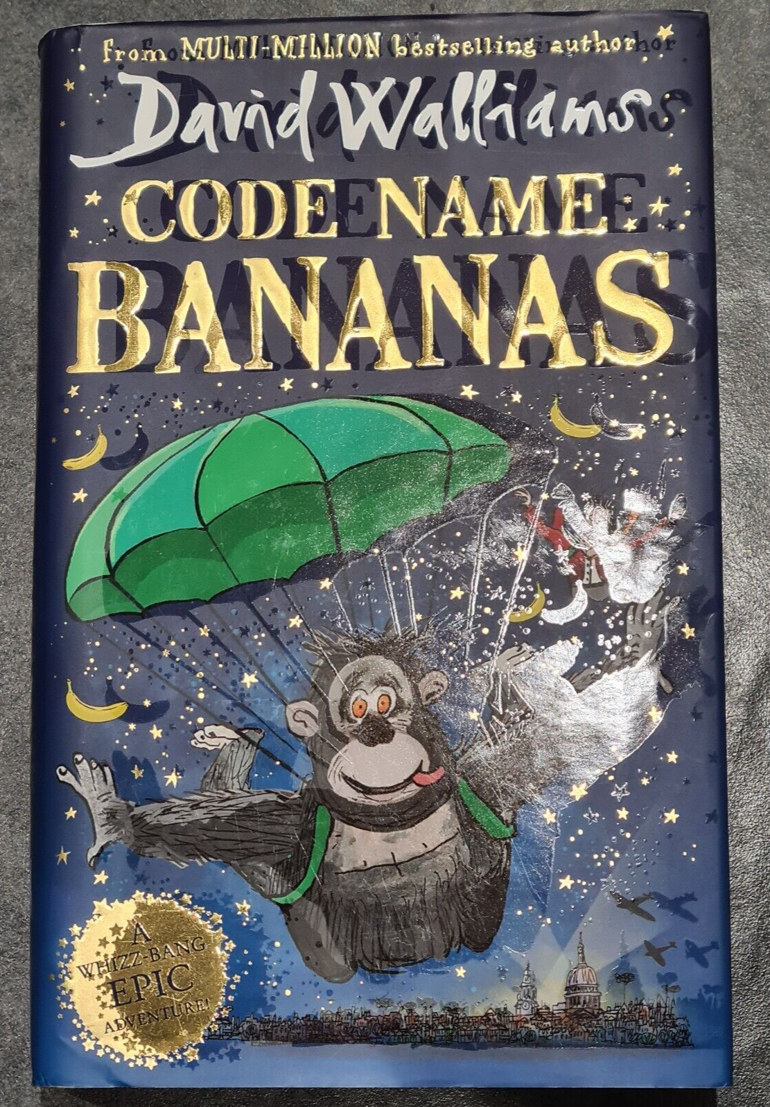 Code Name Bananas By David Walliams Hardback with rare Varnish ERROR Not Inline
