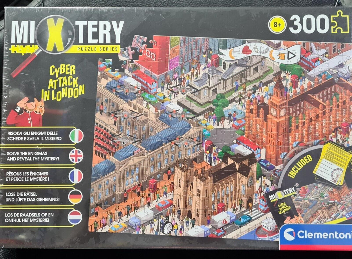 Clementoni Mixtery Jigsaw Puzzle Series Cyber Attack In London 21711 -New Sealed