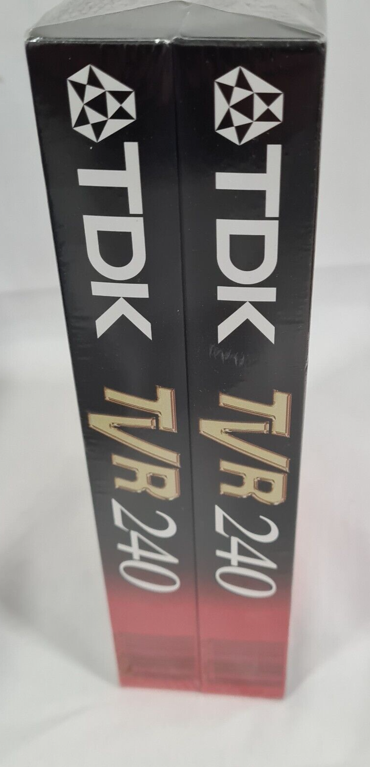 2 pack TDK TVR 240 / 4 Hour Video Cassette Tapes - New Old Stock