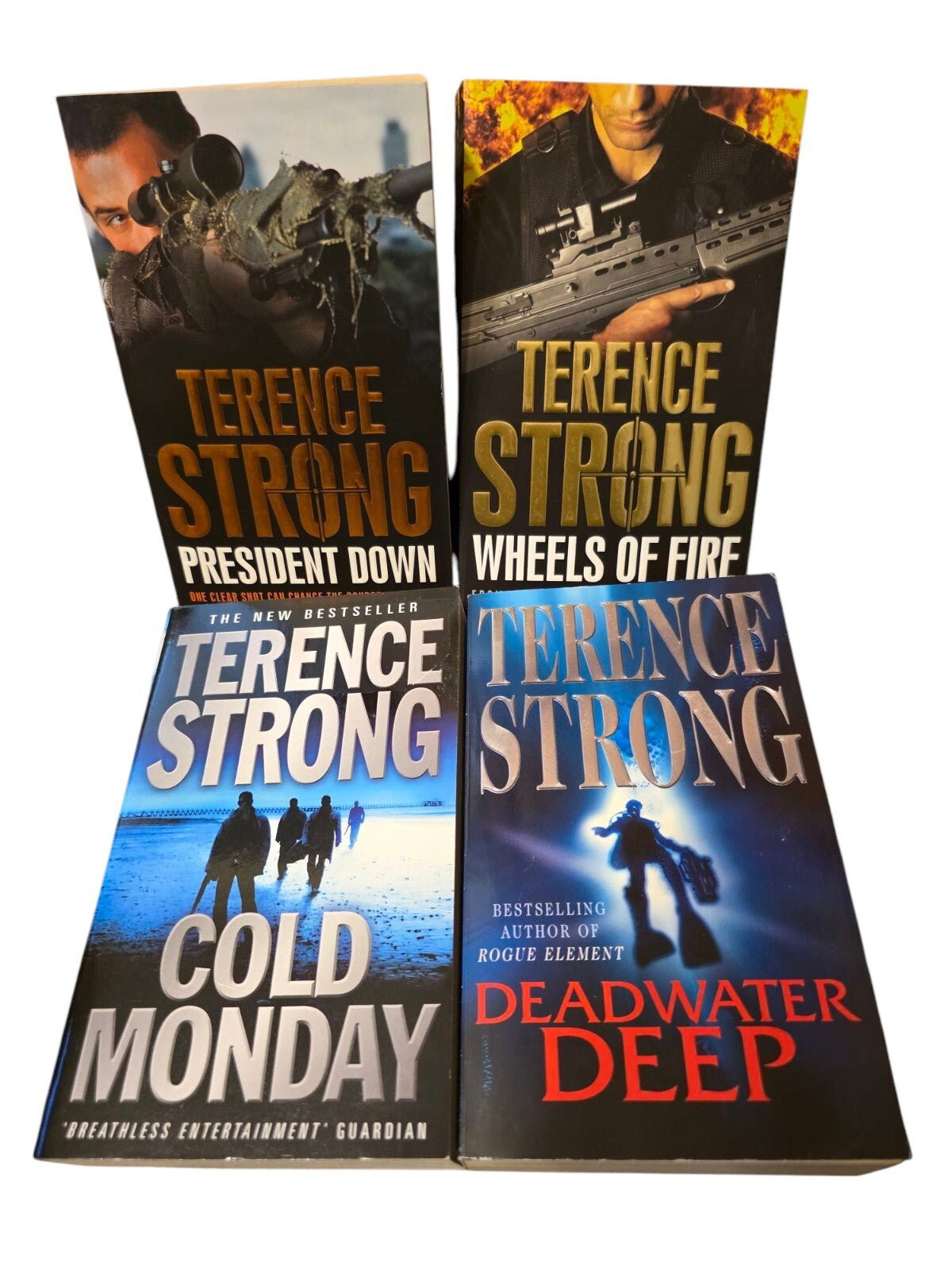 Terence Strong 4 x Paperback Book Bundle inc. Cold Monday