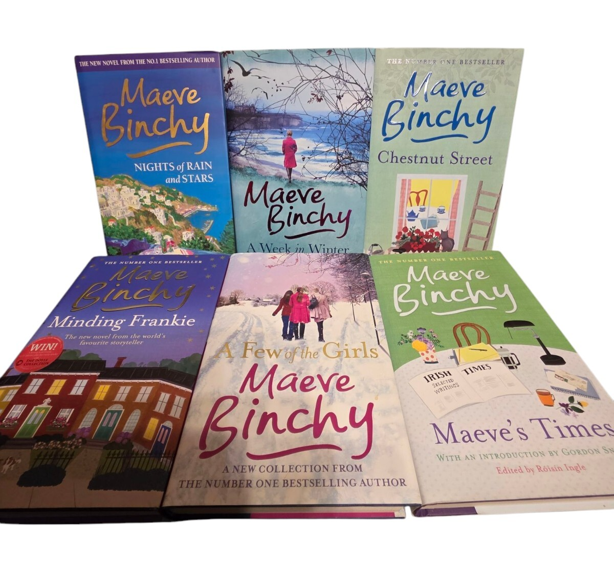 6 x Maeve Binchy Hardback Book Bundle Night of Rain and Stars Etc