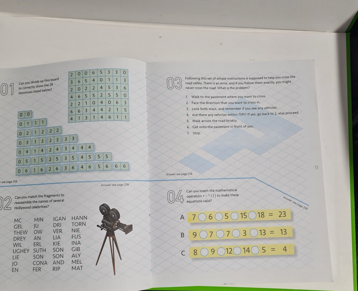 Mensa - Test Your Logic: Over 400 puzzles Paperback - LIKE NEW