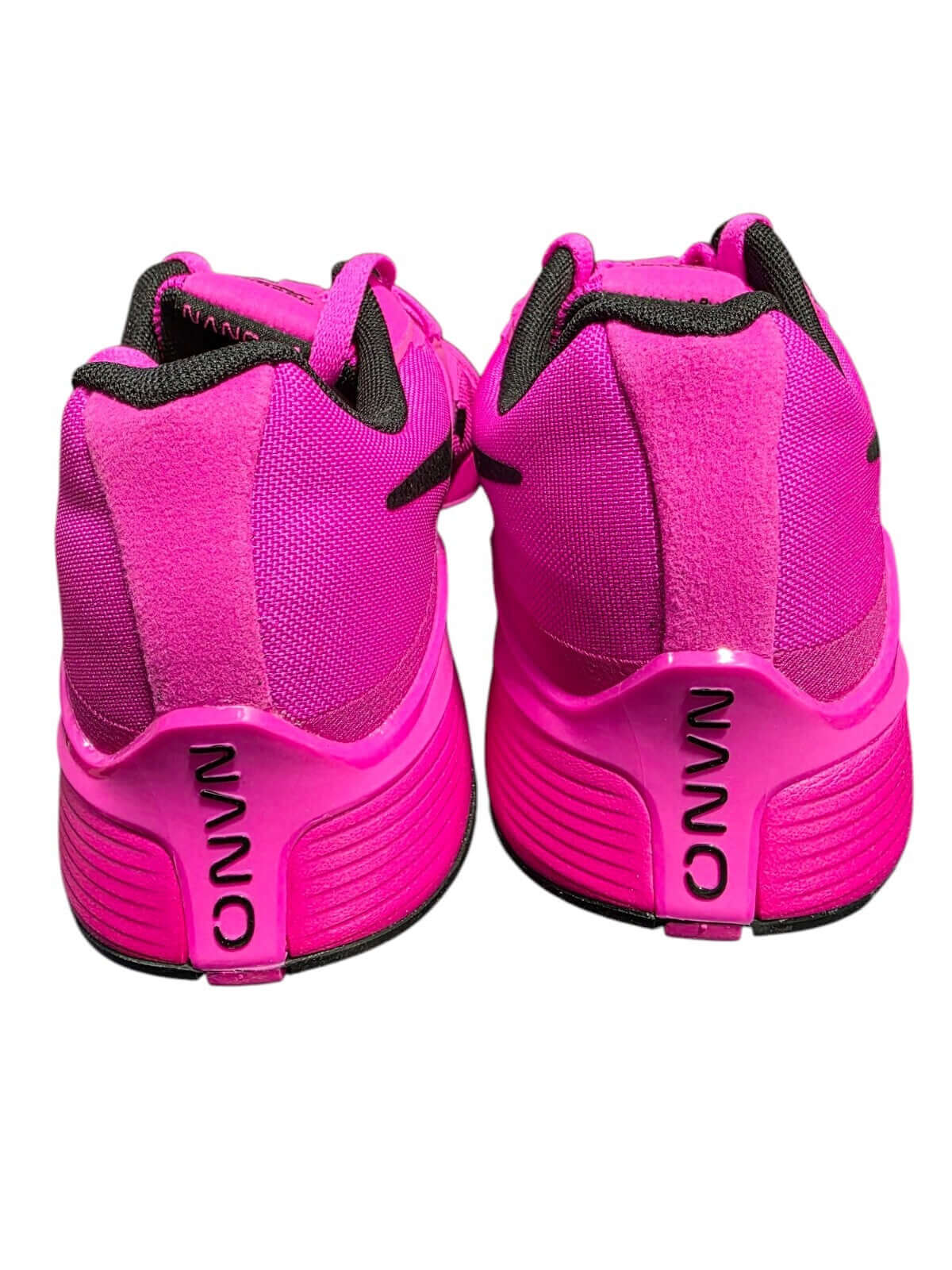 Reebok Nano X4 Women's Pink Training Shoes, back view, Lace Up, UK6, designed for activewear and fitness.
