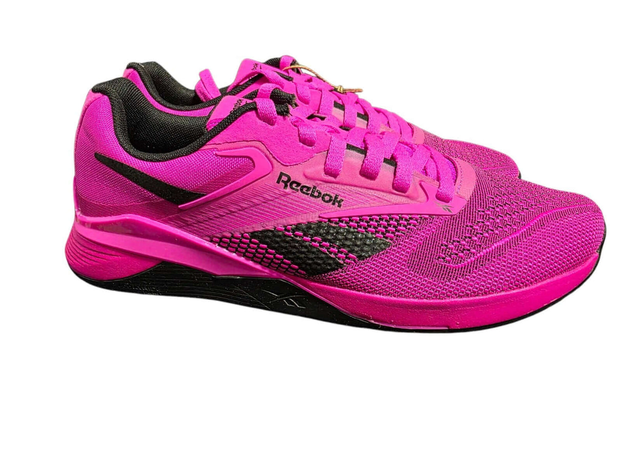 Reebok Nano X4 Women's Pink Training Shoes Lace Up Fitness Sneakers UK6 for Activewear