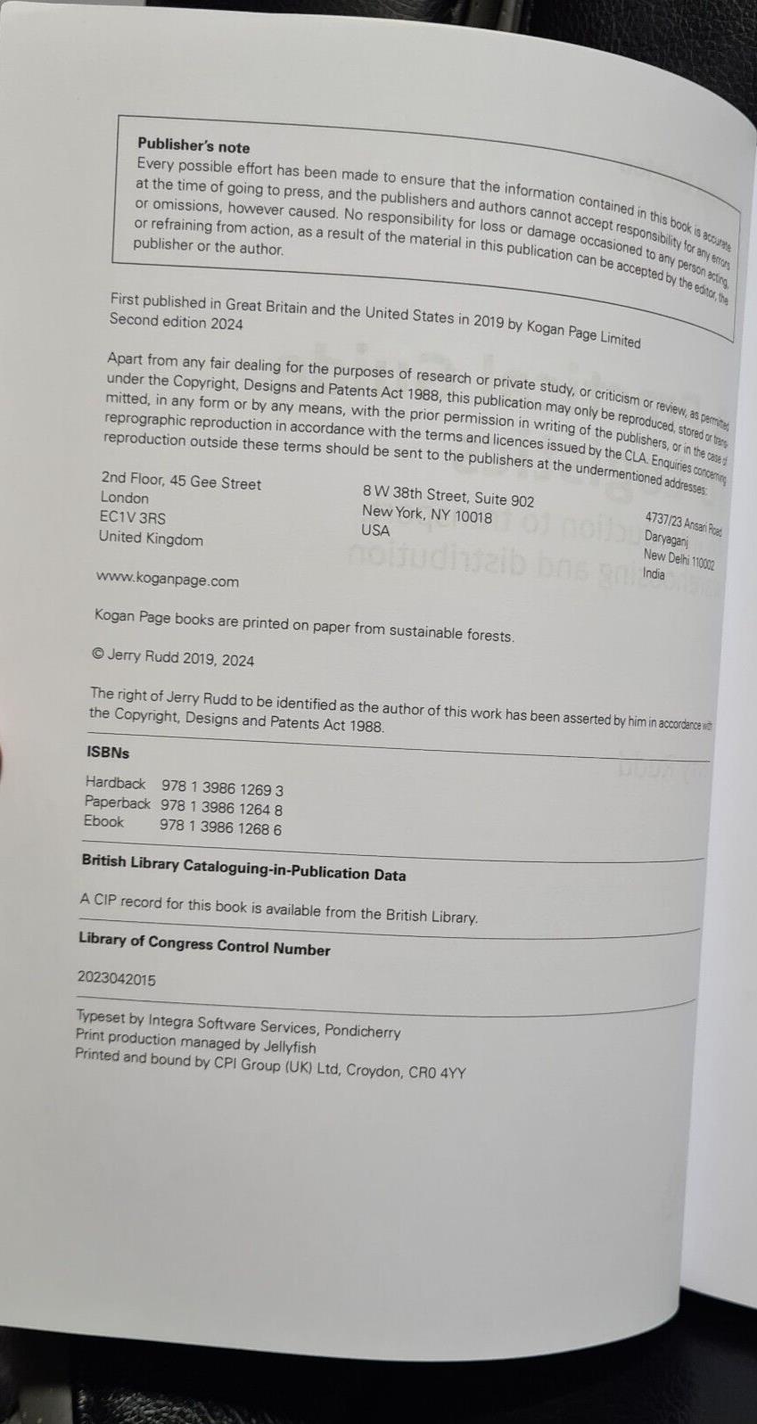 A Practical Guide to Logistics - 2nd Print 2024 - NEW- Jerry Rudd -Slight Damage