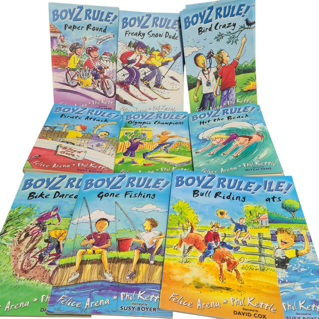 Boyz Rule! Big Book Bundle Some Duplicates See Photos - Pre-Owned