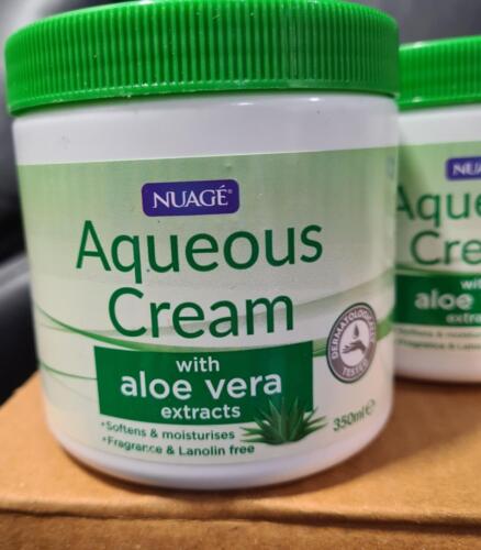 12 x Nuage Aqueous Cream with ALOE VERA Extracts Skin Wash Moisturiser 350ml