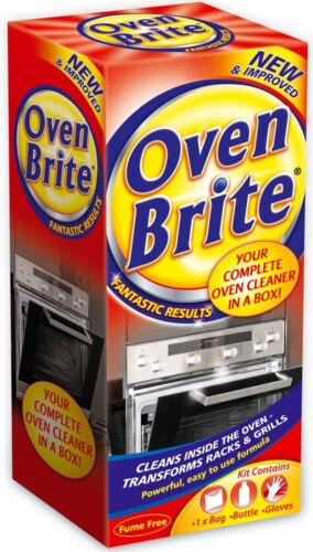 OVEN BRITE CLEANING KIT  - Cleaner, Bag, Gloves for cleaning of ovens and grills