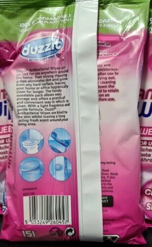 3 X 50 =150 Antibacterial Wipes Kills 99.9% Bacteria Biodegradeable Sweet Things