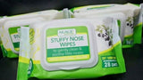 3 x 30 Nuage Naturals Stuffy Nose Wipes Soft Bambo Fibre Biodegradable In 28 Day