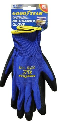 Goodyear Nylon PU Gloves M, L, XL -  Builder, Gardening, Mechanics and warehouse