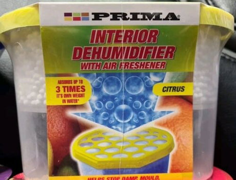 4 Pack x Prima Interior Dehumidifier with Air Freshener - 4 Different Scents