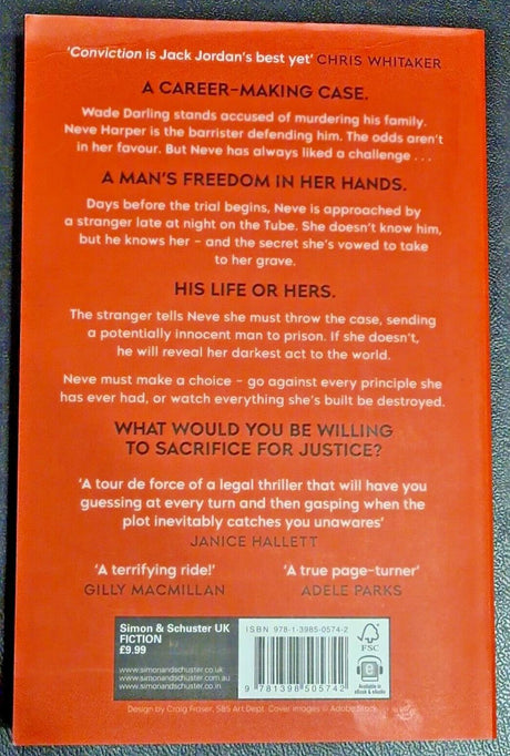 Conviction By Jack Jordan - Brand New Book with Free Tracked Royal Mail Delivery