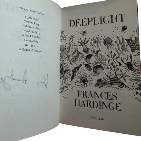 Deeplight by Frances Hardinge, Hardcover, First UK Edition, SIGNED Waterstones