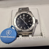 Bernard Reinhardt Watch – Black Dial- Stainless Steel Strap - Gift Box - NEW