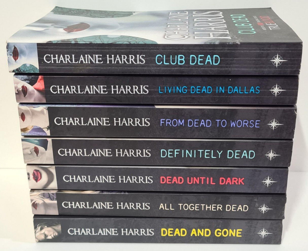 Charlaine Harris 7 x Paperback Bundle Book Set - HBO TrueBlood Series- Pre-Owned