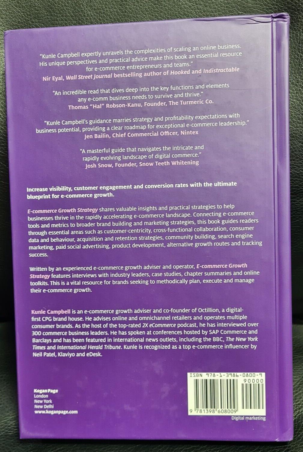 E-Commerce Growth Strategy - 9781398607989 - Brand New - Hardback book