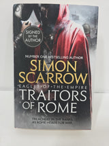 Simon Scarrow Traitors Of Rome Hardback Signed Book