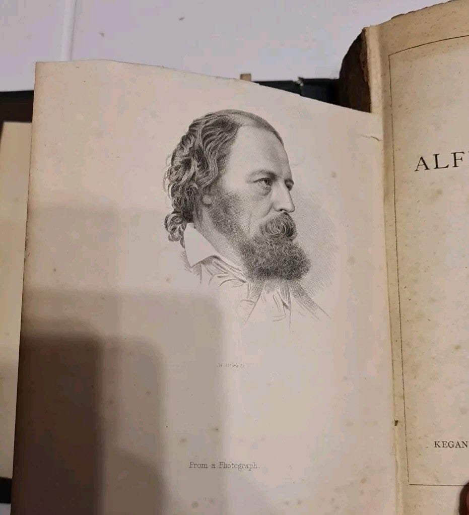 Tennyson's Works 1882 Kegan Paul Trench Antiquarian Hardback Poetry - Poor Cond