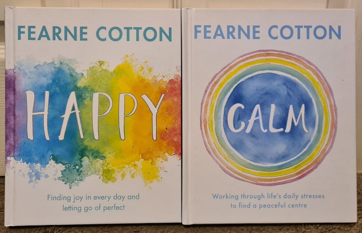 Fearne Cotton x 2 Hardback Books - Happy - Calm - Pre-Owned