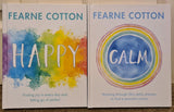 Fearne Cotton x 2 Hardback Books - Happy - Calm - Pre-Owned