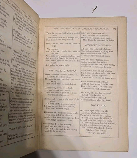 Tennyson's Works 1882 Kegan Paul Trench Antiquarian Hardback Poetry - Poor Cond