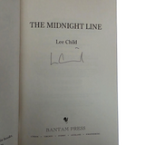 Lee Child The Midnight Line: (Jack Reacher 22) Signed, Bantam Blue Edges HB