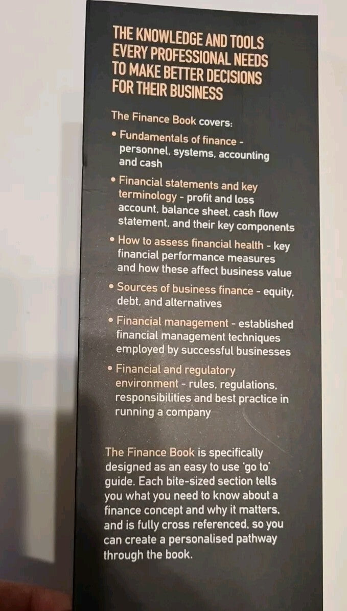 The Finance Book by Warner & Hussain FT Publishing Paperback - Pre-Owned 