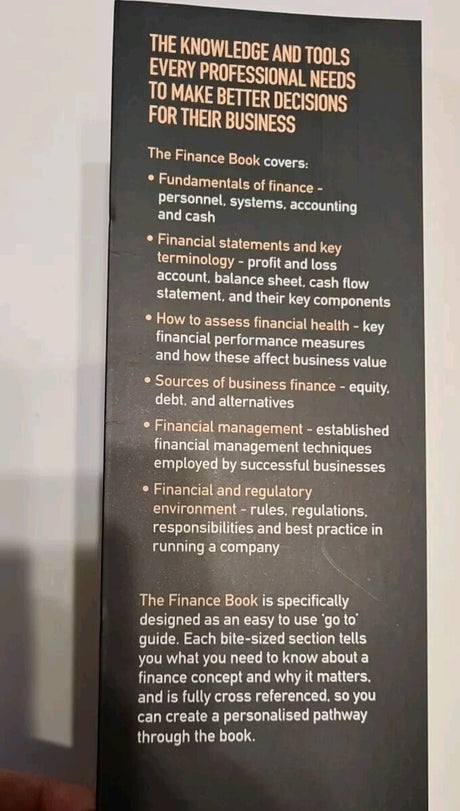 The Finance Book by Warner & Hussain FT Publishing Paperback - Pre-Owned 