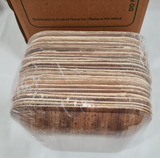100 x ECO SOUL Compostable 15.5cm / 6" Square Palm Leaf Plates Ideal for Parties