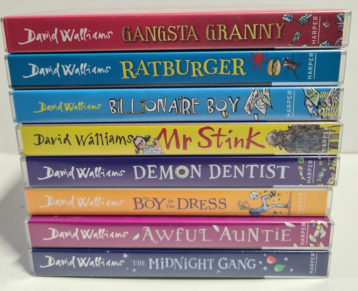 David Walliams Audo Book CD Bundle x 8 - Pre-Owned