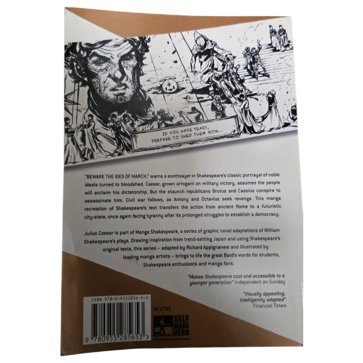 Manga Shakespeare: Julius Caesar by William Shakespeare Paperback Book