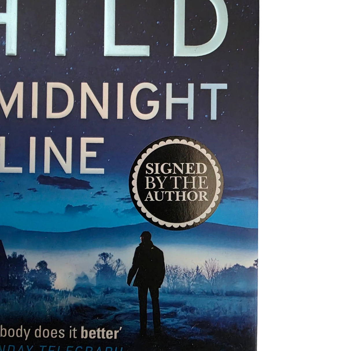 Lee Child The Midnight Line: (Jack Reacher 22) Signed, Bantam Blue Edges HB