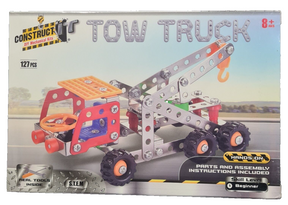 Construct It DIY Mechanical Kit Tow Truck 127 Pieces With Tools - New Sealed