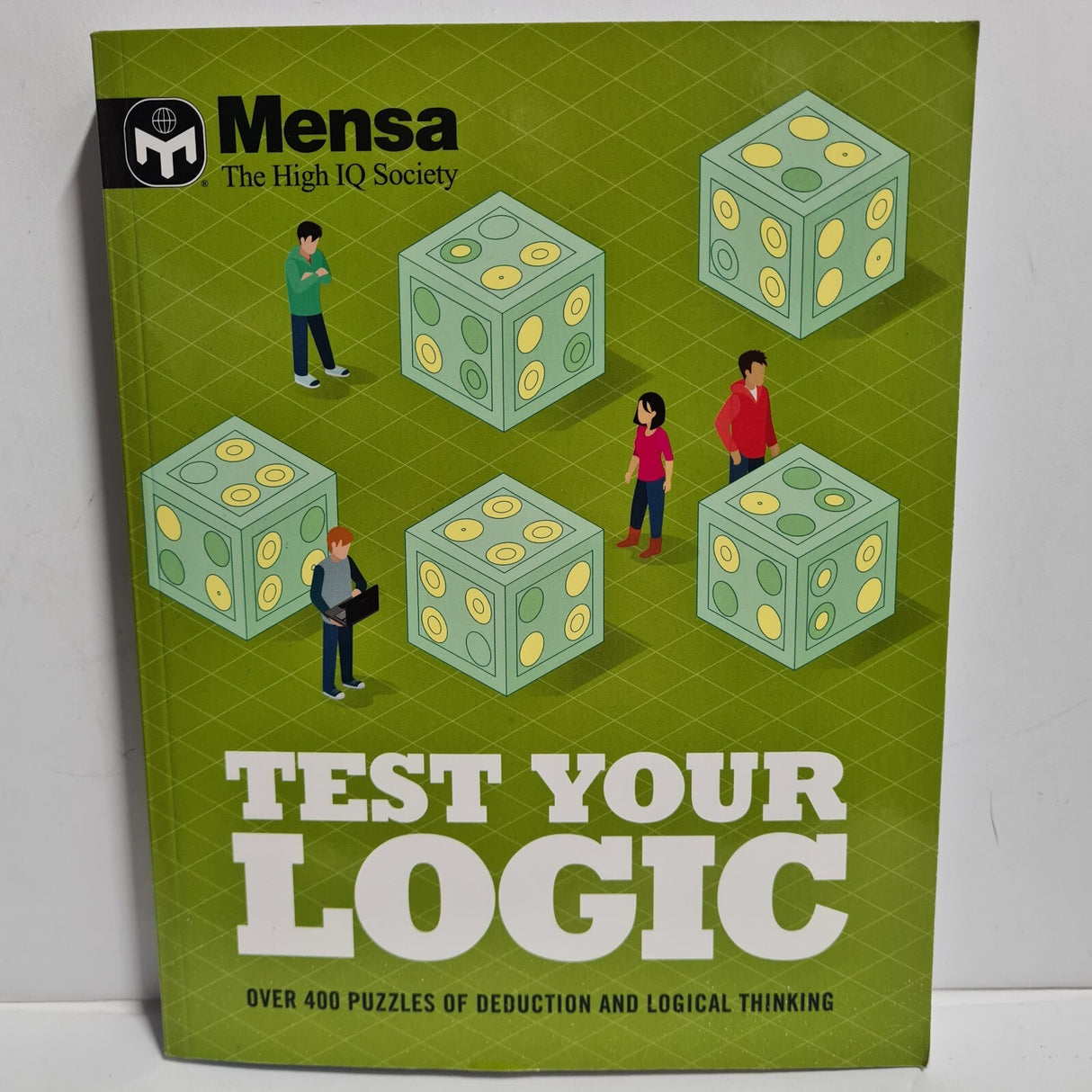 Mensa - Test Your Logic: Over 400 puzzles Paperback - LIKE NEW