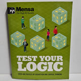 Mensa - Test Your Logic: Over 400 puzzles Paperback - LIKE NEW