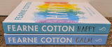 Fearne Cotton x 2 Hardback Books - Happy - Calm - Pre-Owned